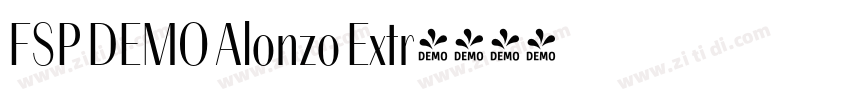 FSP DEMO Alonzo Extr字体转换